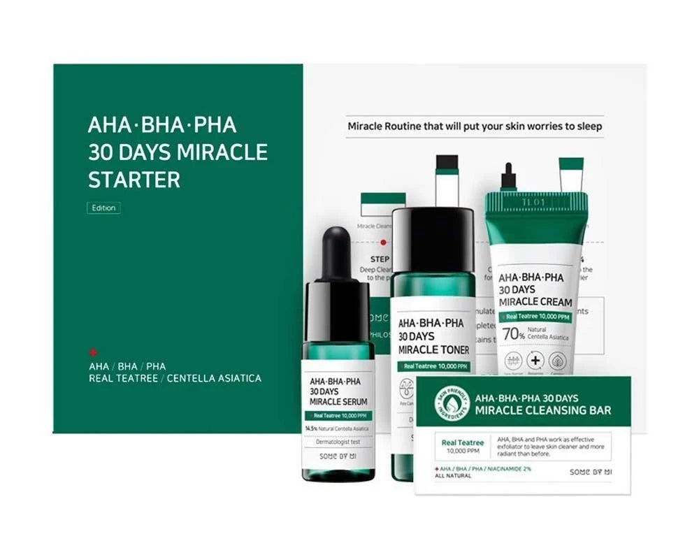 SOME BY MI AHA.BHA.PHA 30 Days Miracle Starter Kit Edition 4 Piece
