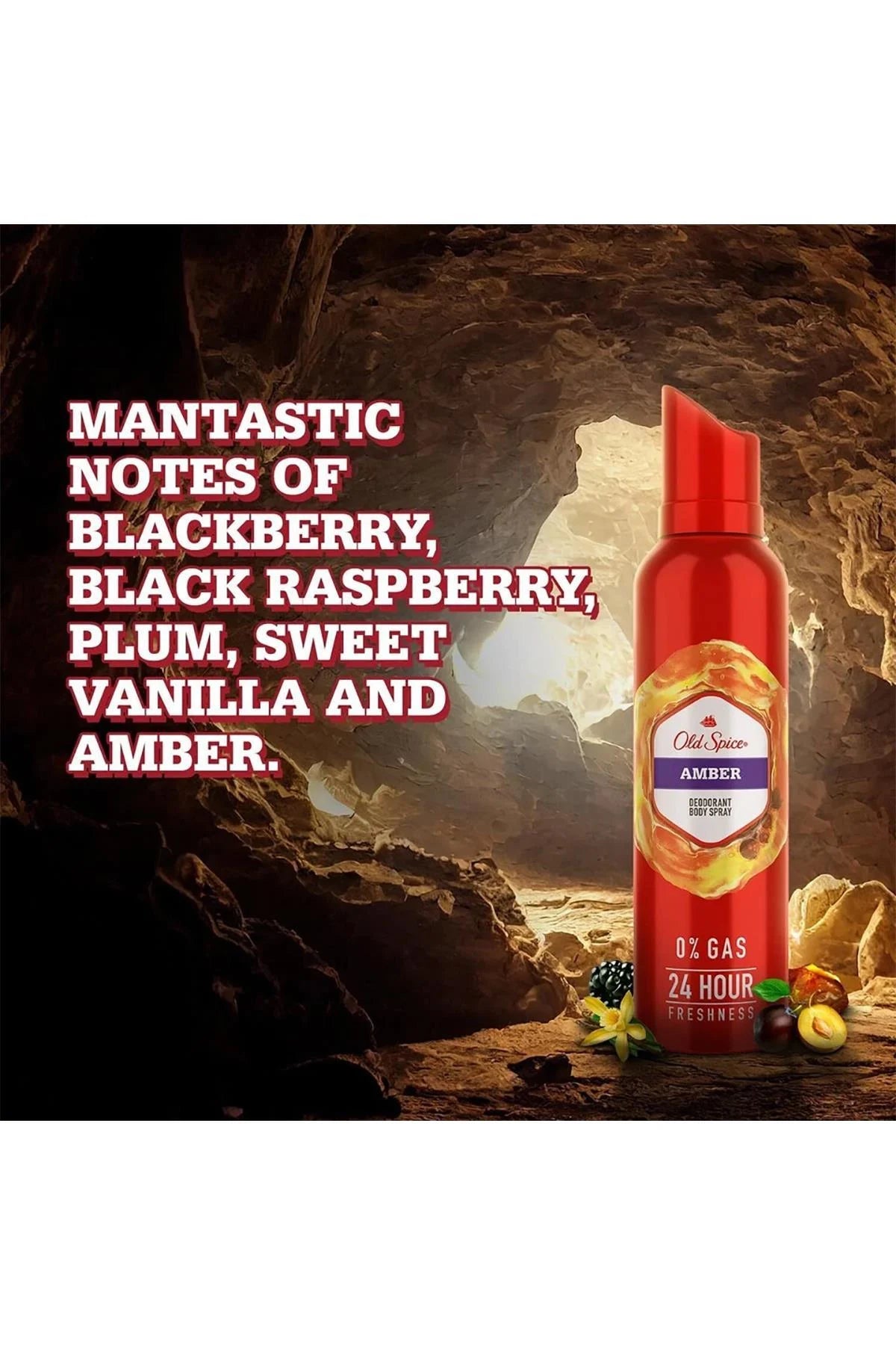 Old Spice Body Spray Amber 140ML