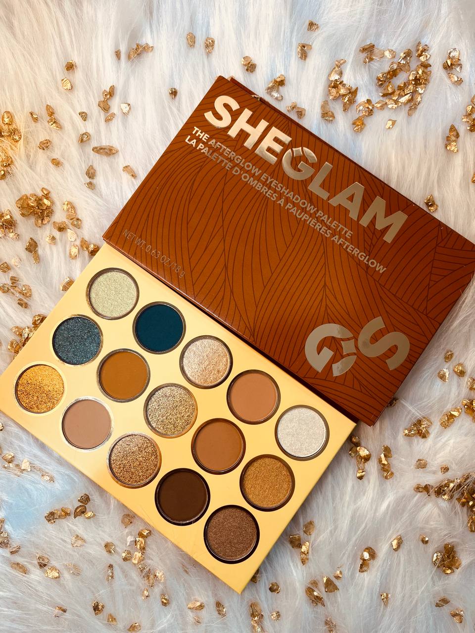 Sheglam Eyeshadow Palette 15-Color Matte Gilding Shimmer