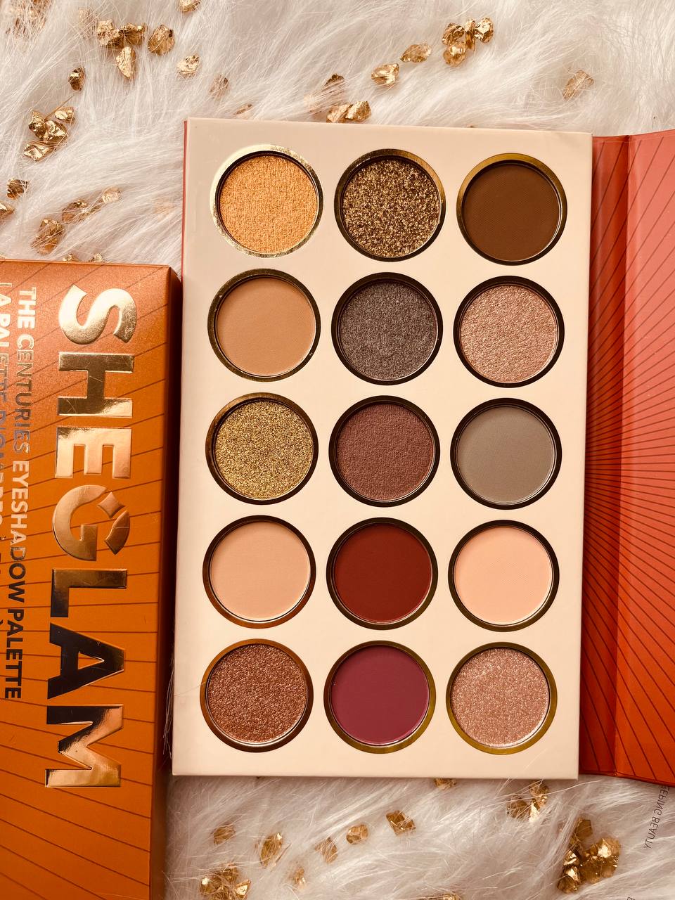 Sheglam Eyeshadow Palette 15-Color Matte Gilding Shimmer
