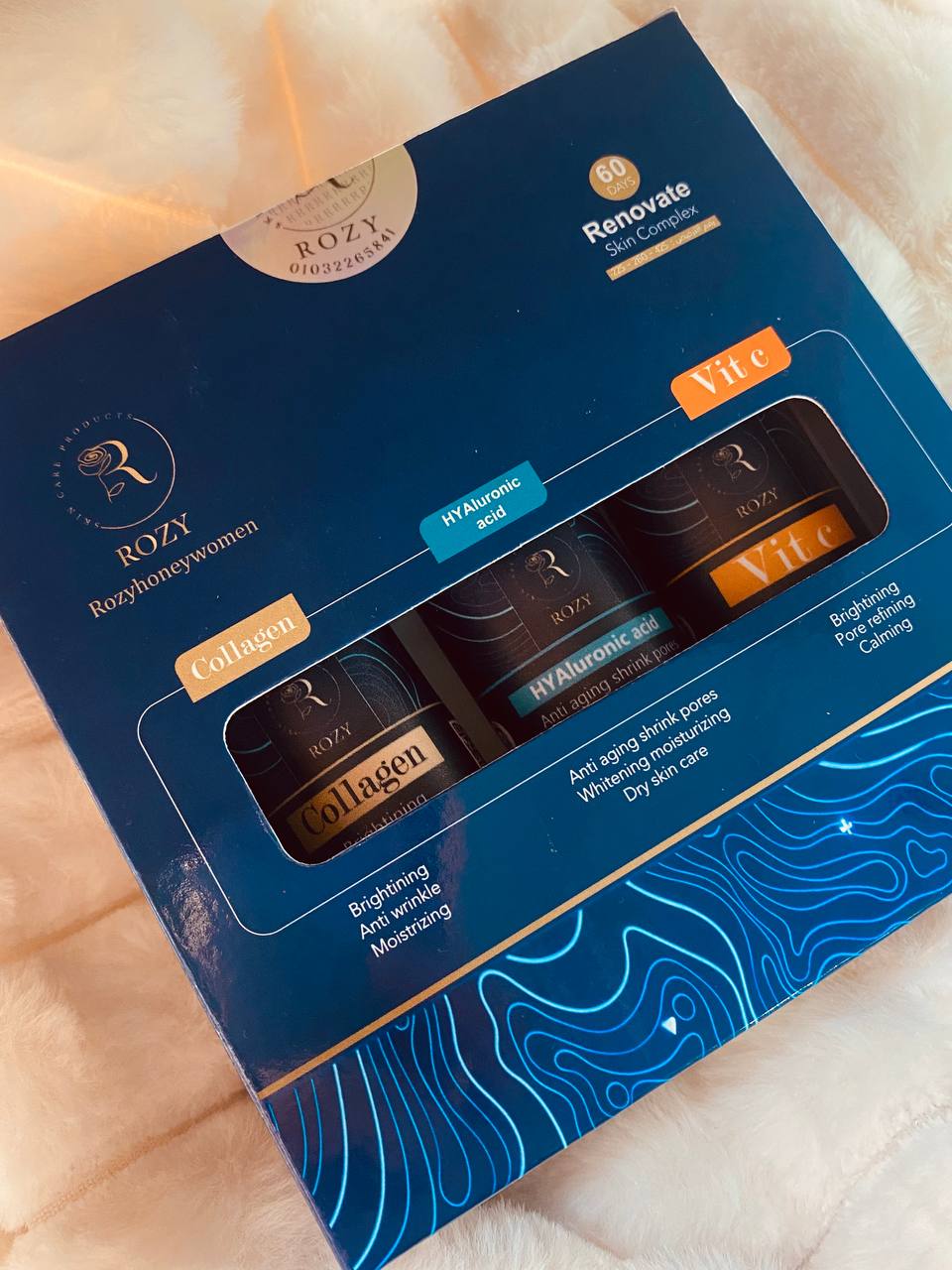 Rozy set serum Hyaluronic Acid  Collegen  Vitamin C