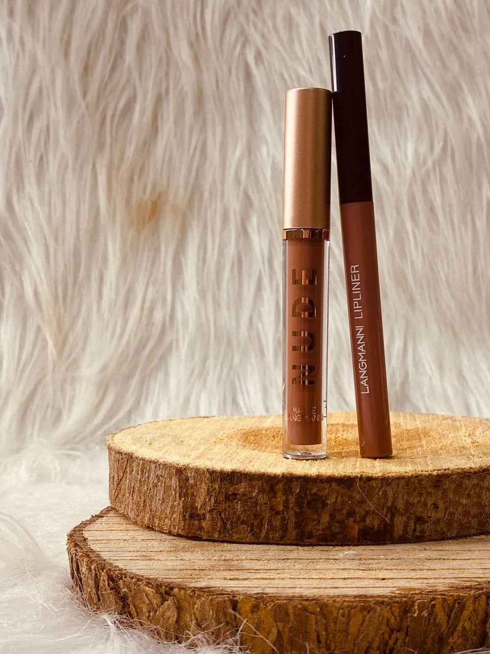 LANGMANNI Liquid Lipcolor 2pcs Lip Gloss And Lipliner