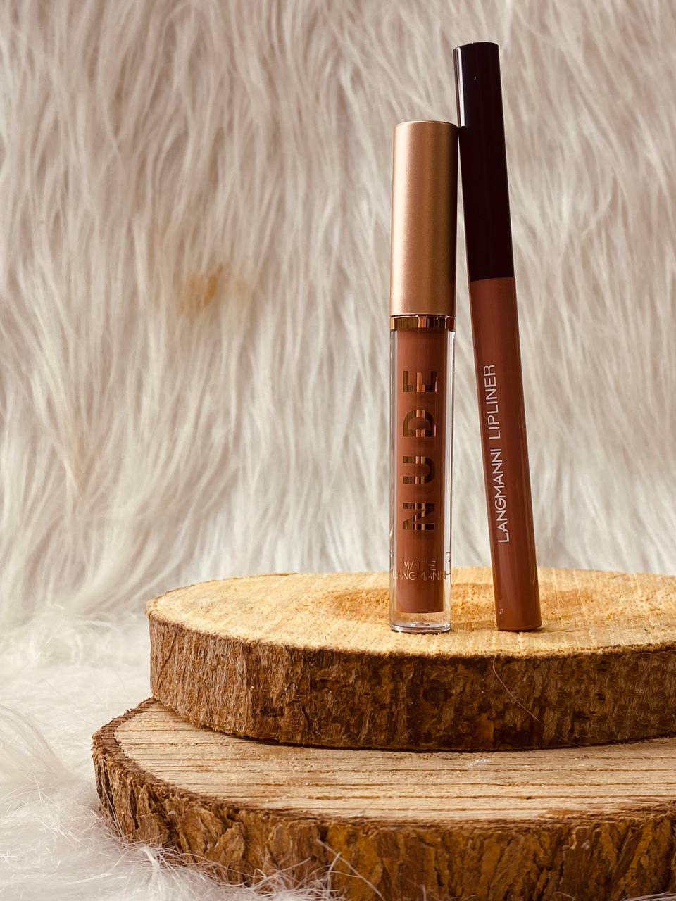LANGMANNI Liquid Lipcolor 2pcs Lip Gloss And Lipliner