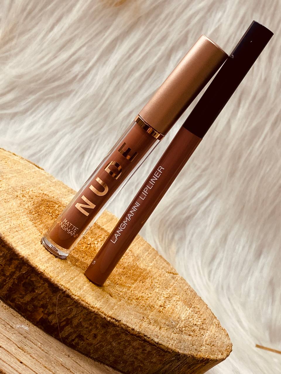 LANGMANNI Liquid Lipcolor 2pcs Lip Gloss And Lipliner