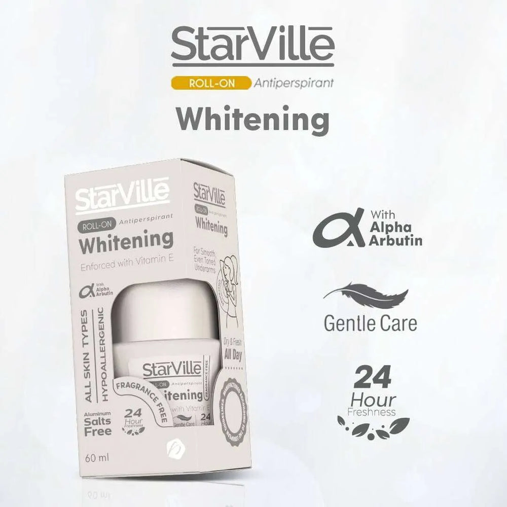 Starville Whitening Roll On Fragrance Free 60 ml