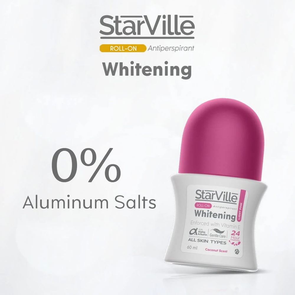 Starville Roll On Antiperspirant Whitening Light Pink 60 ml