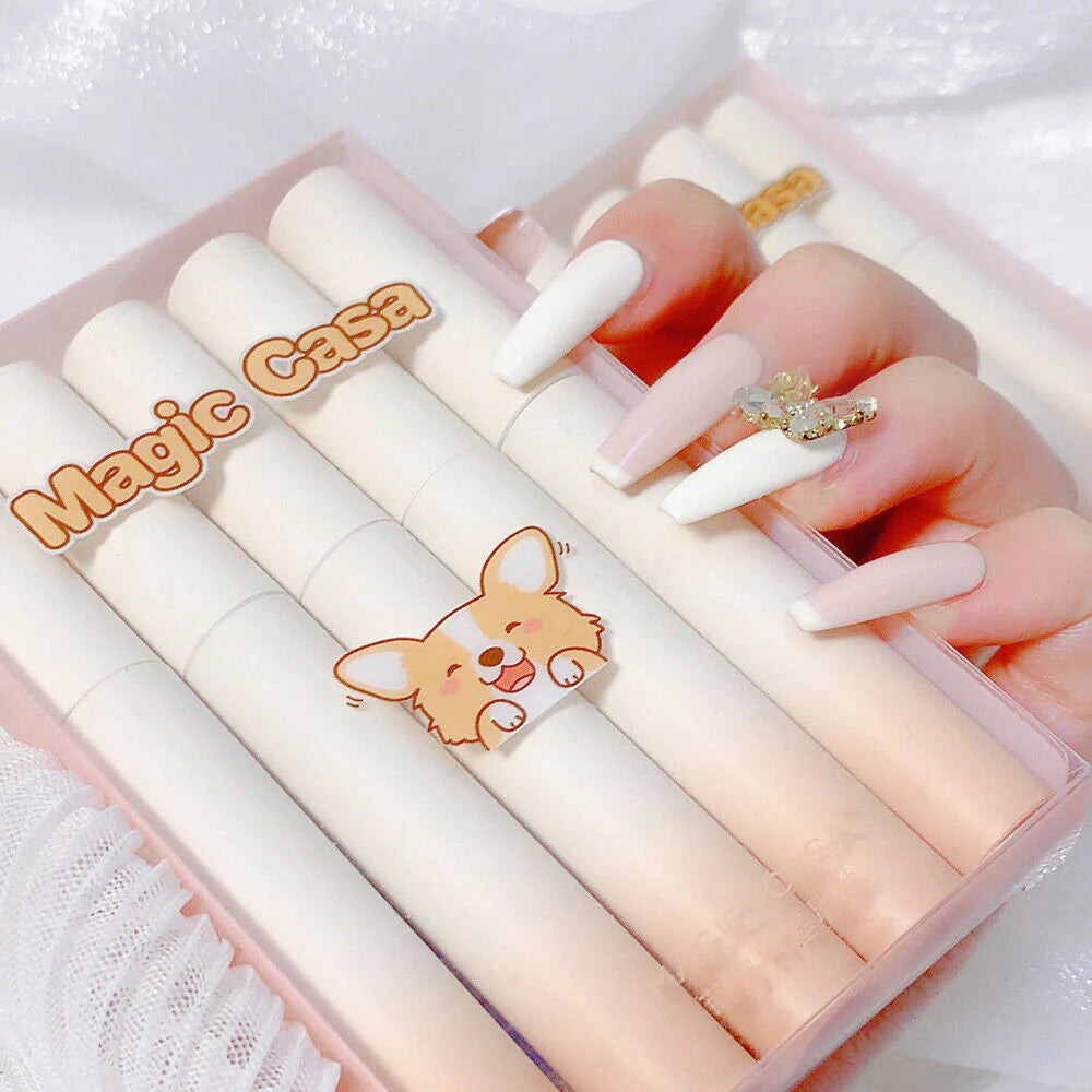 SHEIN MAGIC CASA Matte Lip Gloss Set  5pcs Waterproof Liquid