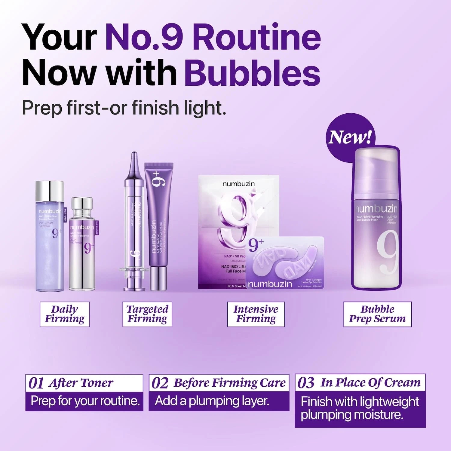 No.9 NAD PDRN Plumping Glow Bubble Mask 85ml
