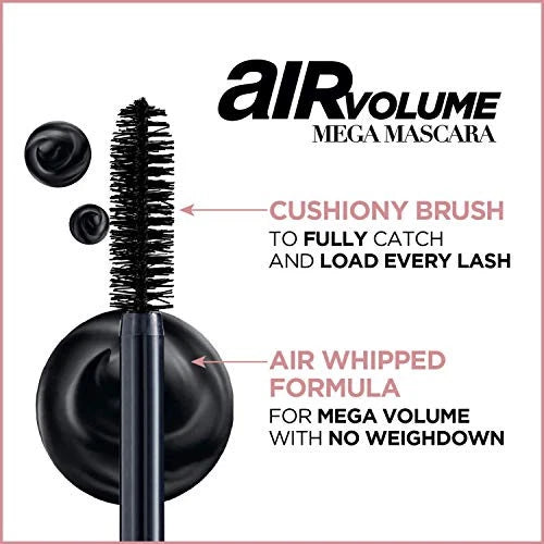 SHEIN L Oreal Paris Air Volume Mega Mascara - Black