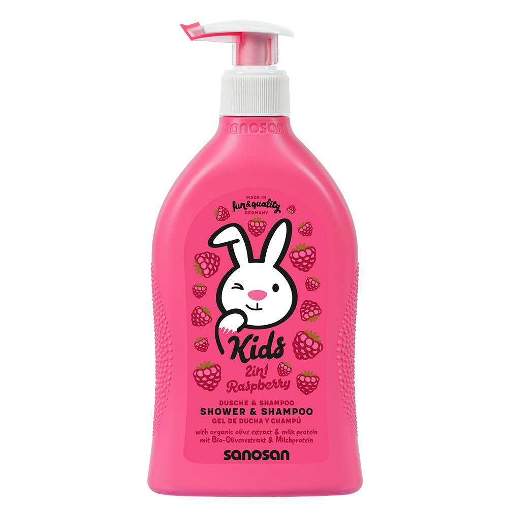 Sanosan Kids 2in1 Raspberry Shampoo and Shower Gel 400ml