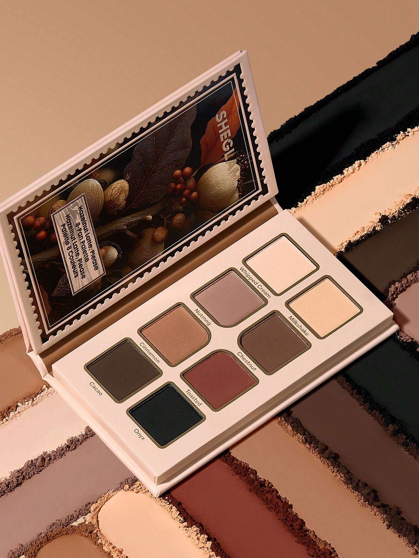 sheglam hazelnut late please 8 pan palette