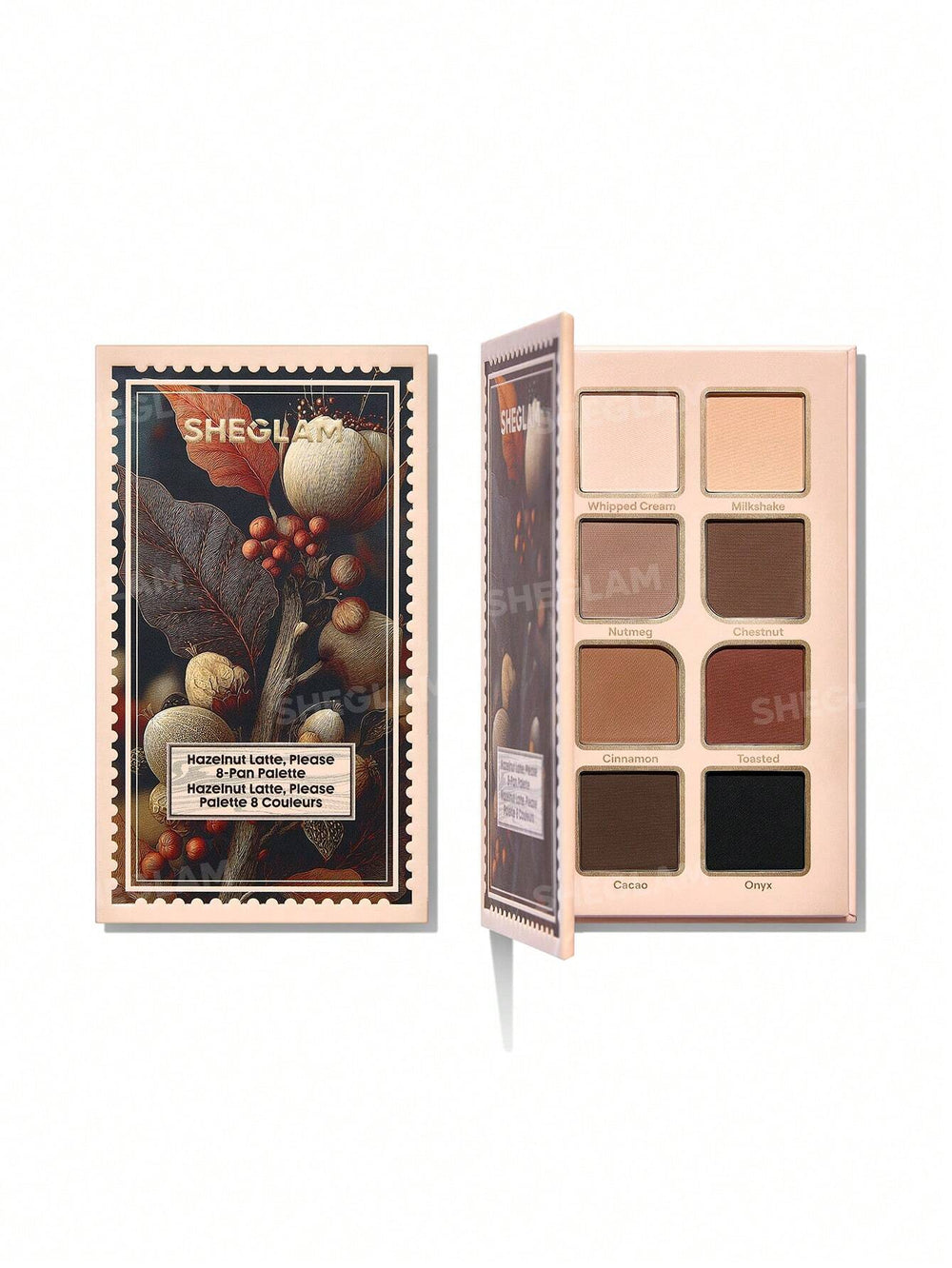 sheglam hazelnut late please 8 pan palette