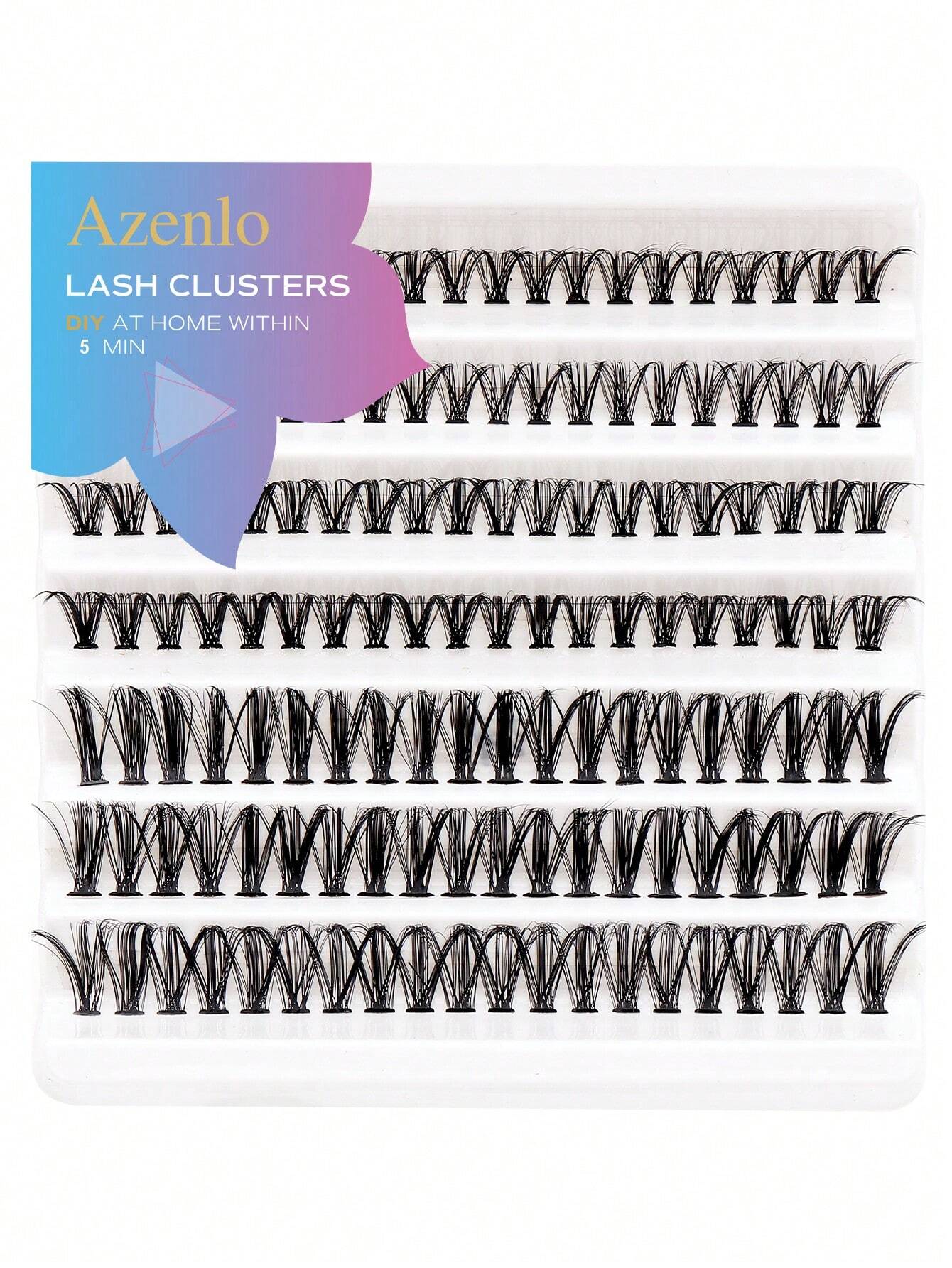 shein Azenlo Seven Row Set Of 140PCS Single Cluster Segmented False Eyelashes