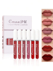 shein cmaadu liquid matte lipstick 6 pcs set