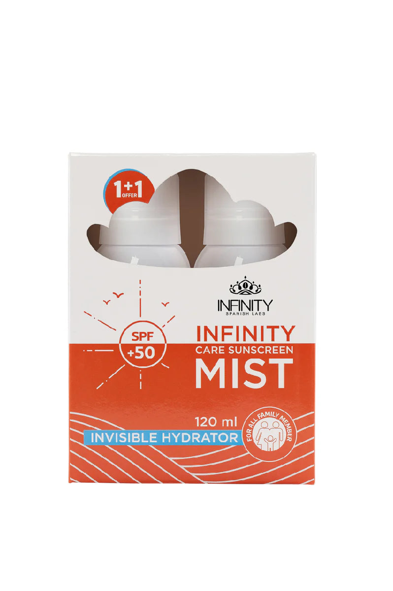 Infinity Care Sunscreen Mist Lotion SPF50+ 1+1