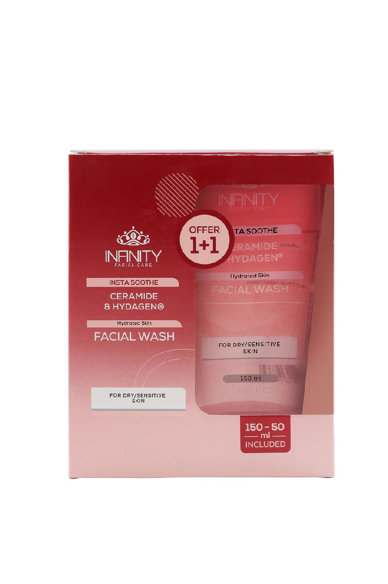 Infinity Facial Care Insta Soothe Facial Wash 150 ml + 50 ml for Free+