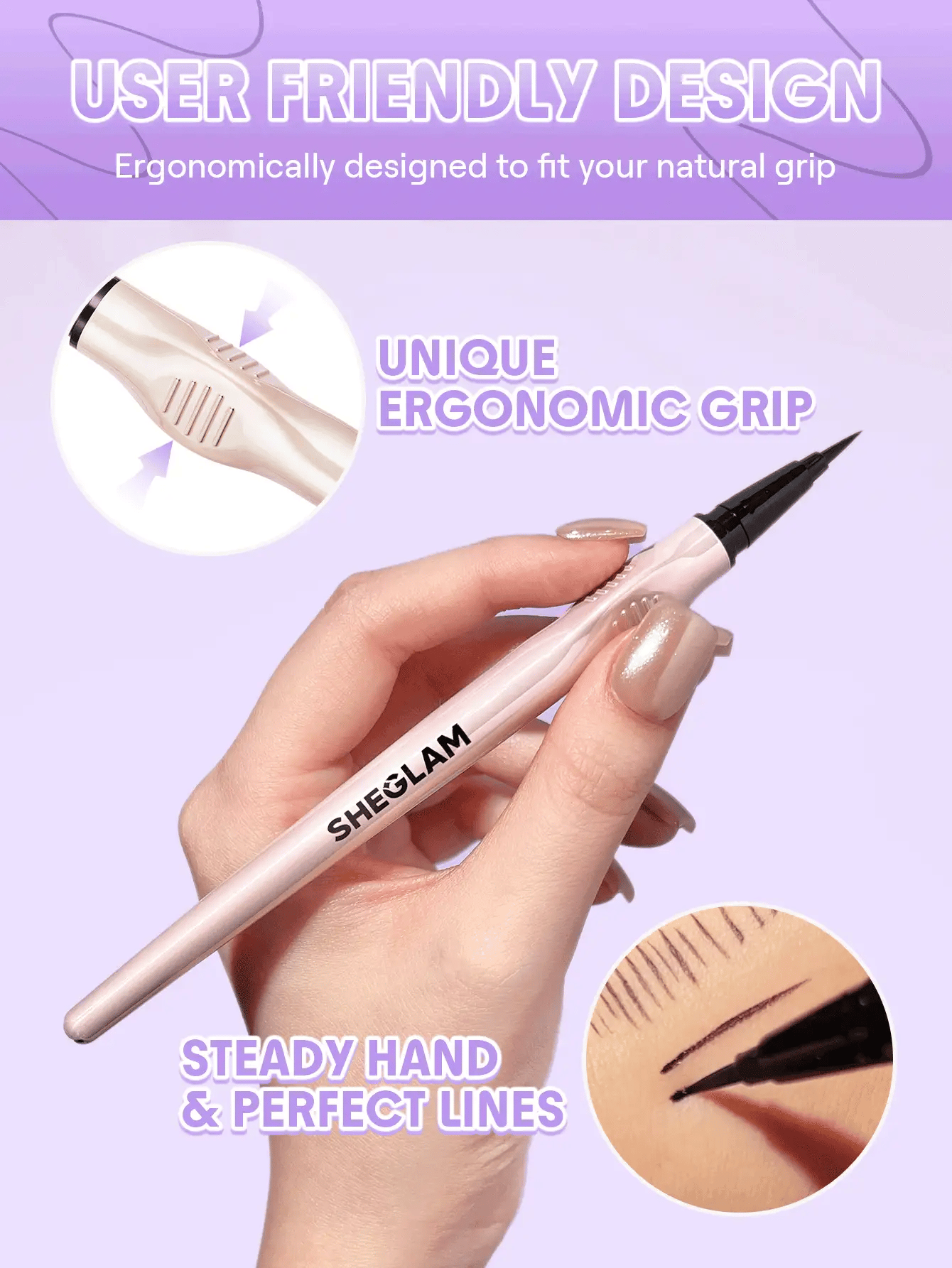 Sheglam Glide Control Liquid Eyeliner Matte Black
