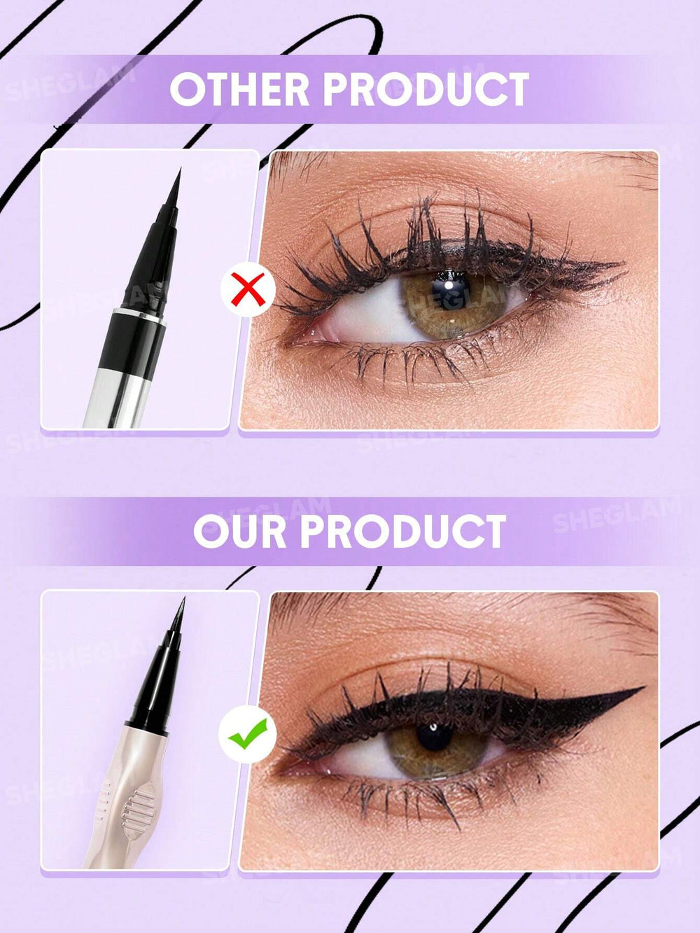Sheglam Glide Control Liquid Eyeliner Matte Black