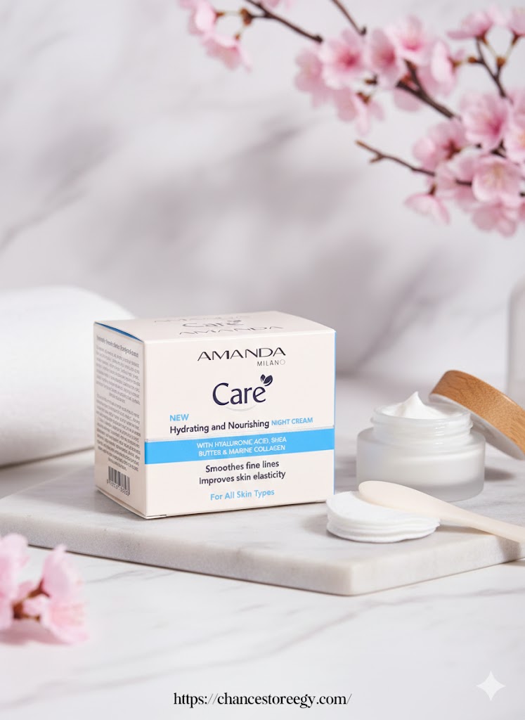 Amanda Kerr Night Cream with Hyaluronic Acid, Shea Butter & Marine Collagen