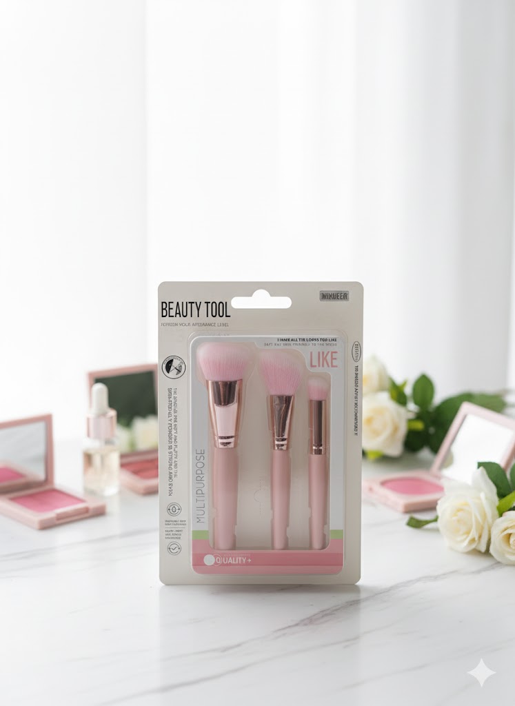 Mixueer Makeup brush set 3pcs