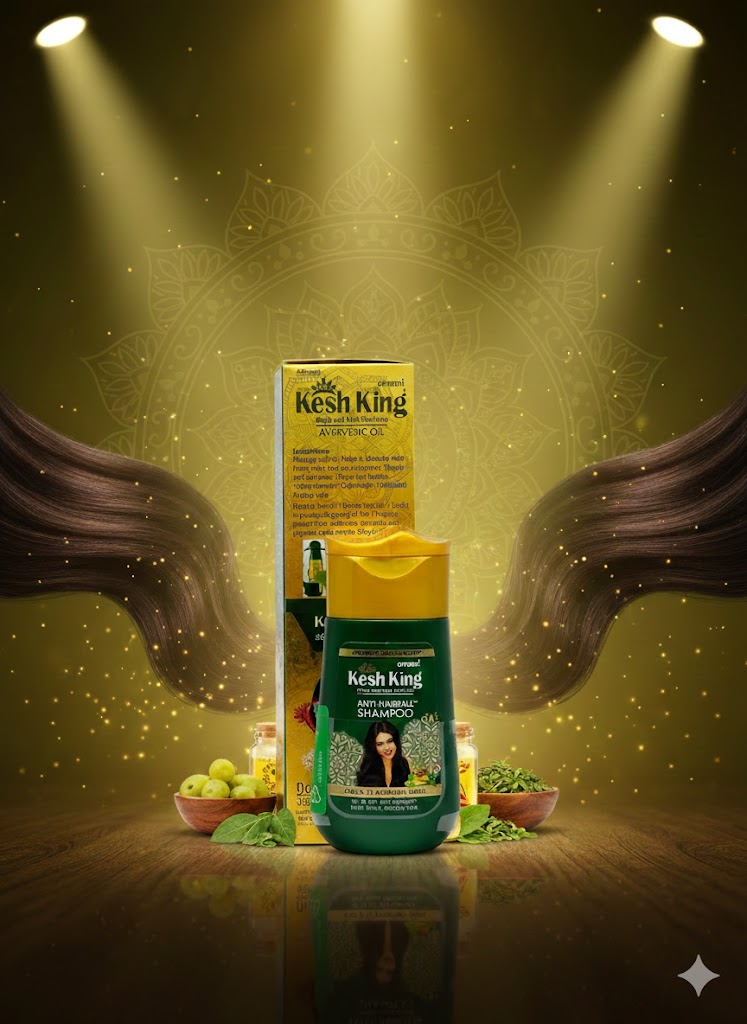  Kesh King Ayurvedic Oil 100ml with Free Gift Anti-Hair Fall Shampoo 50ml