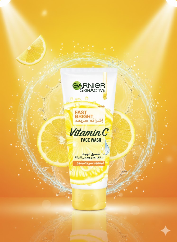 Garnier SkinActive Fast Bright Vitamin C Face Wash 100ml