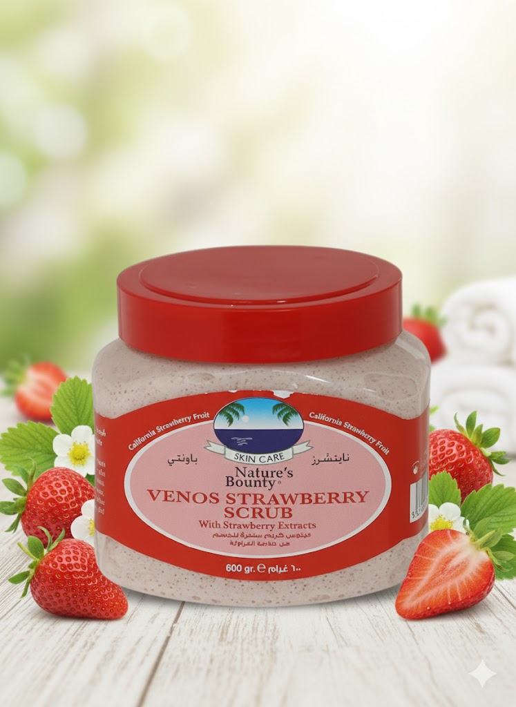 Natures Bounty venos Strawberry Scrub 600 ml
