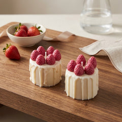 Strawberry Mini Cake Candle
