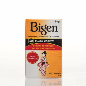 Bigen Permanent Powder Hair Color 58 Black Brown