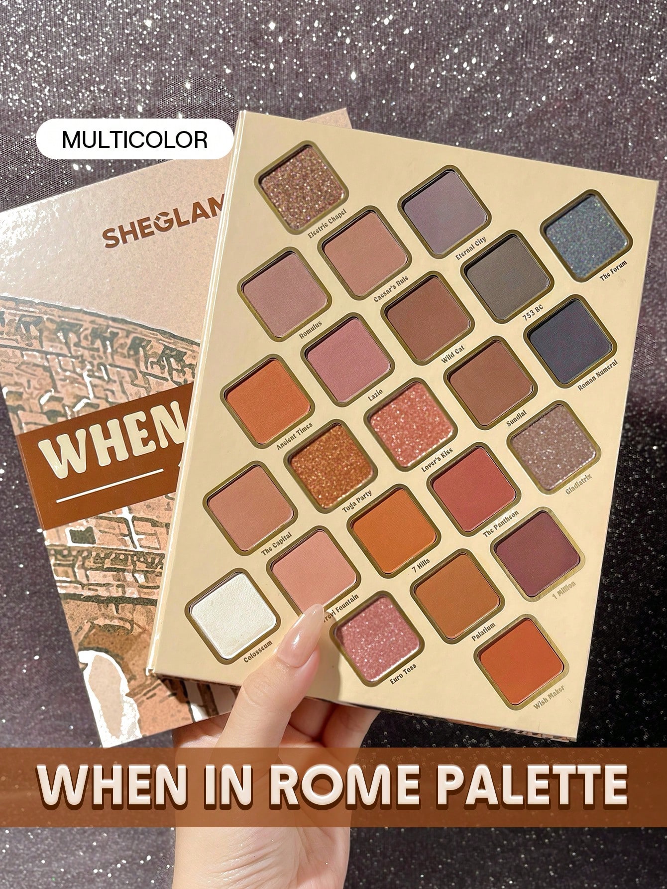 SHEGLAM When In Rome Palette Eyeshadow 23-Clolor SHEGLAM When In Rome Palette Eyeshadow 23-Clolor