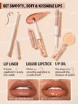 Sheglam Soft 90’s Glam 3 in 1 Lip Liner And Lip Duo Pouty Nude