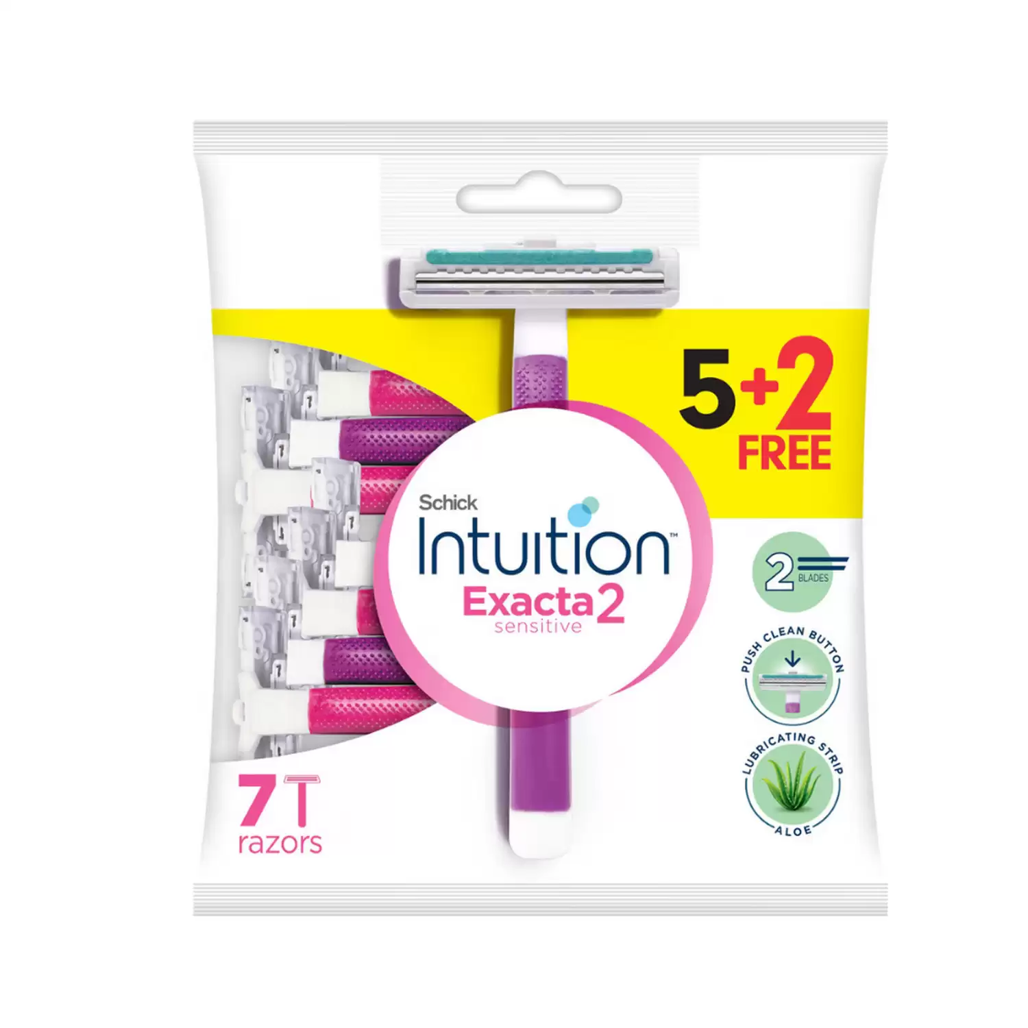 Schick Exacta 2 Sensitive Disposable Razors 7 Pack Schick Exacta 2 Sensitive Disposable Razors 7 Pack