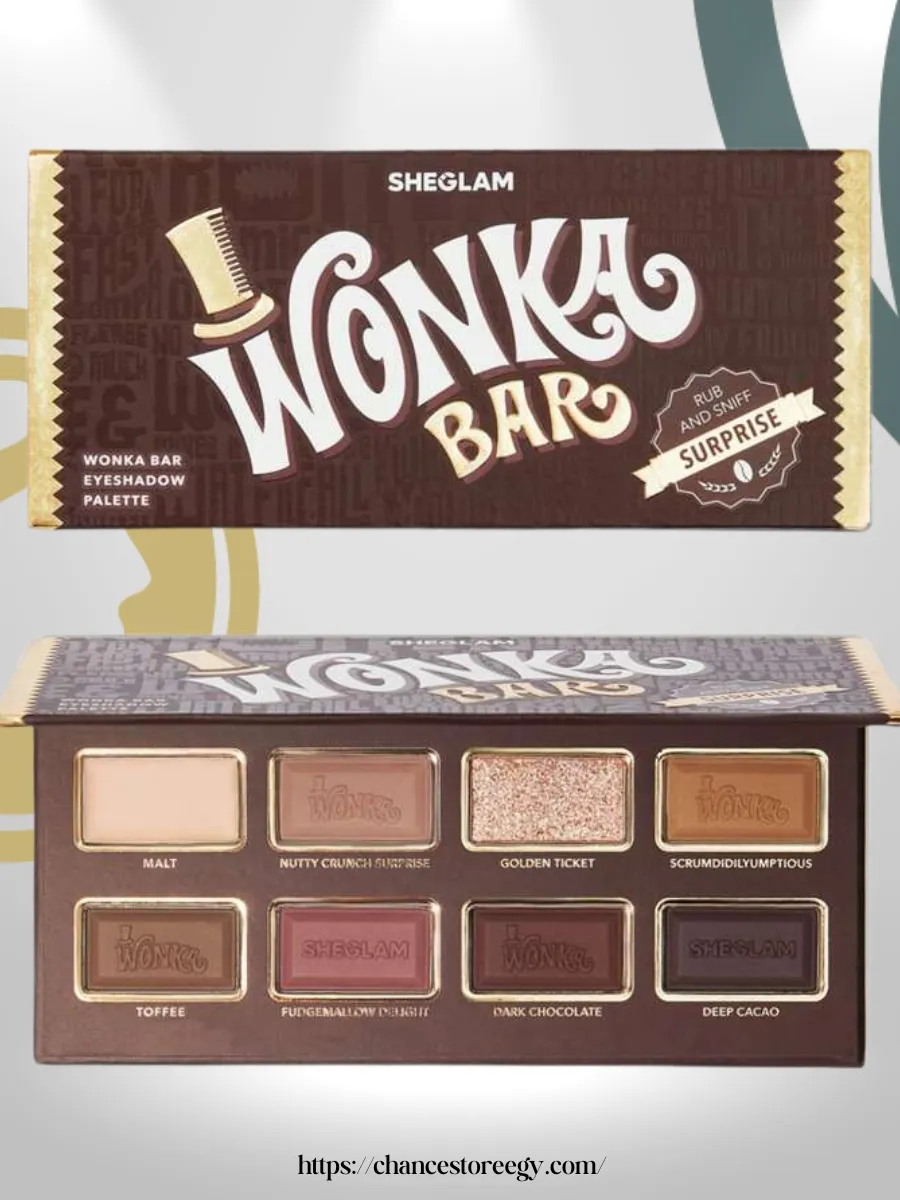 SHEGLAM Willy wonka Wonka Bar Eyeshadow Palette 8 Colors - CHANCE STORE ...