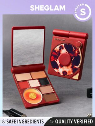 SHEGLAM Vinyl Pop Color Palette-Sunkissed Reverie 9-Color Shimmer