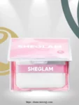 sheglam mattifying blot papers with puff and mirror pink