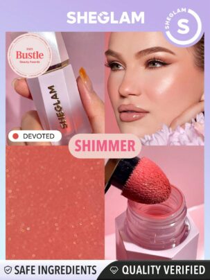 SHEGLAM COLOR BLOOM DAYGLOW LIQUID BLUSH SHIMMER
