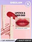 SHEGLAM Glam 101 Glossy Lip Liner and Lipstick