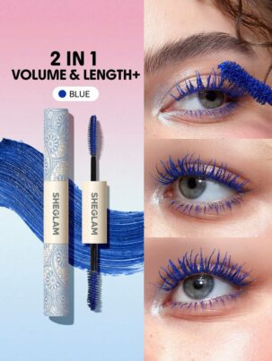 SHEGLAM All-In-One 2*1 Mascara-Waterproof Blue