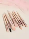 Shein Macaron Portable Make-Up Set, 8 Brushes