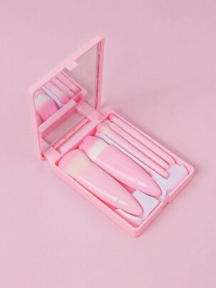  Makeup Brush 5 Set With Mirror from shein