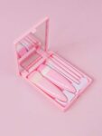  Makeup Brush 5 Set With Mirror from shein