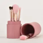 SheIn 7-piece Makeup Brush Set With Storage Bucket