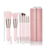 SheIn 7-piece Makeup Brush Set With Storage Bucket