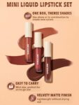 SHEGLAM Matte Allure Mini Liquid Lipstick Set-Nude Beach 3 Pcs