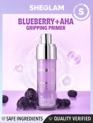 sheglam good grip hydrating primer blueberry+aha