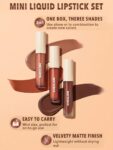 SHEGLAM Matte Allure Mini Liquid Lipstick Set-Nude Beach 3 Pcs