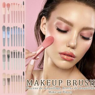 Shein 8pcs Makeup Brush Set, Macaron Brush Portable Concealer