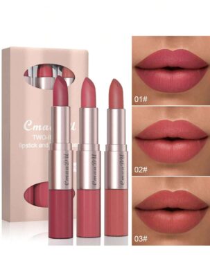 Shein Long Lasting Lip Gloss 3Pcs Double Waterproof