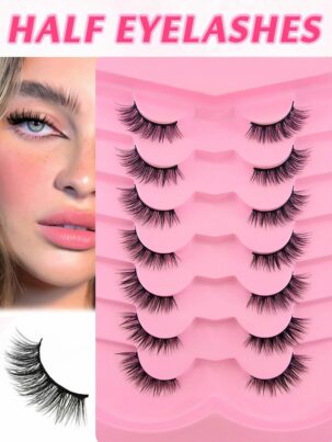 Shein 7 Pairs Full Strip Mink Eyelashes
