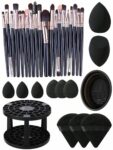 Shein 20pcs Makeup Brush Set &1pc Storage Stand+6PCS Makeup Puff+5PCS Makeup Sponge
